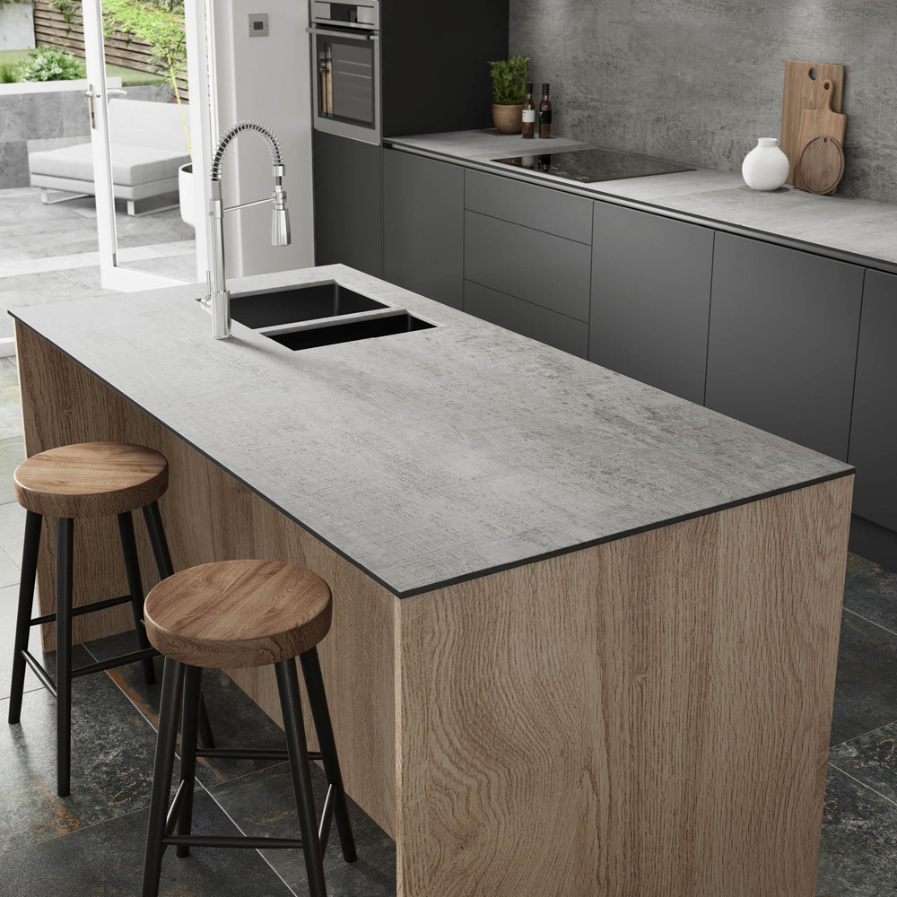 Zenith Woodstone Gris Laminate Kitchen Worktop 3000 x 650 x 12.5mm Image 2