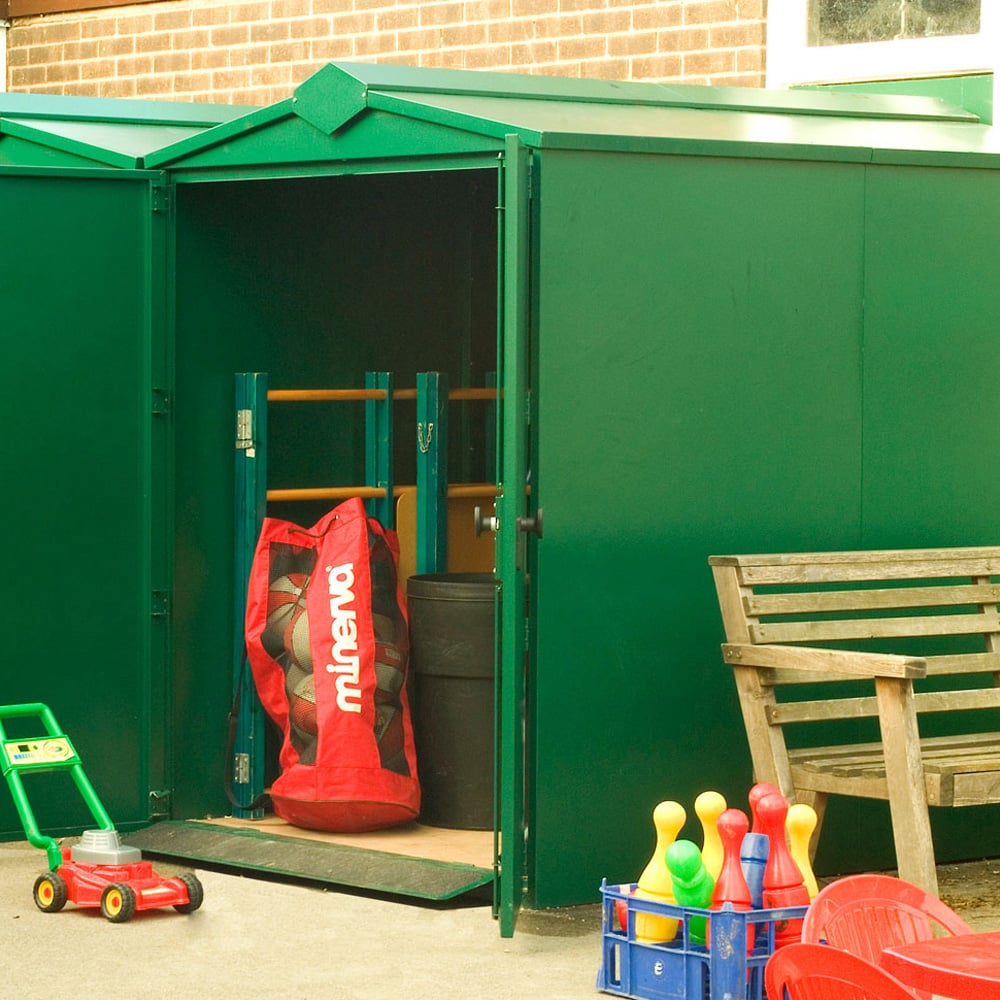 Asgard Centurion 5 x 7ft Double Door Cream High Security Apex Garden Shed Image 7