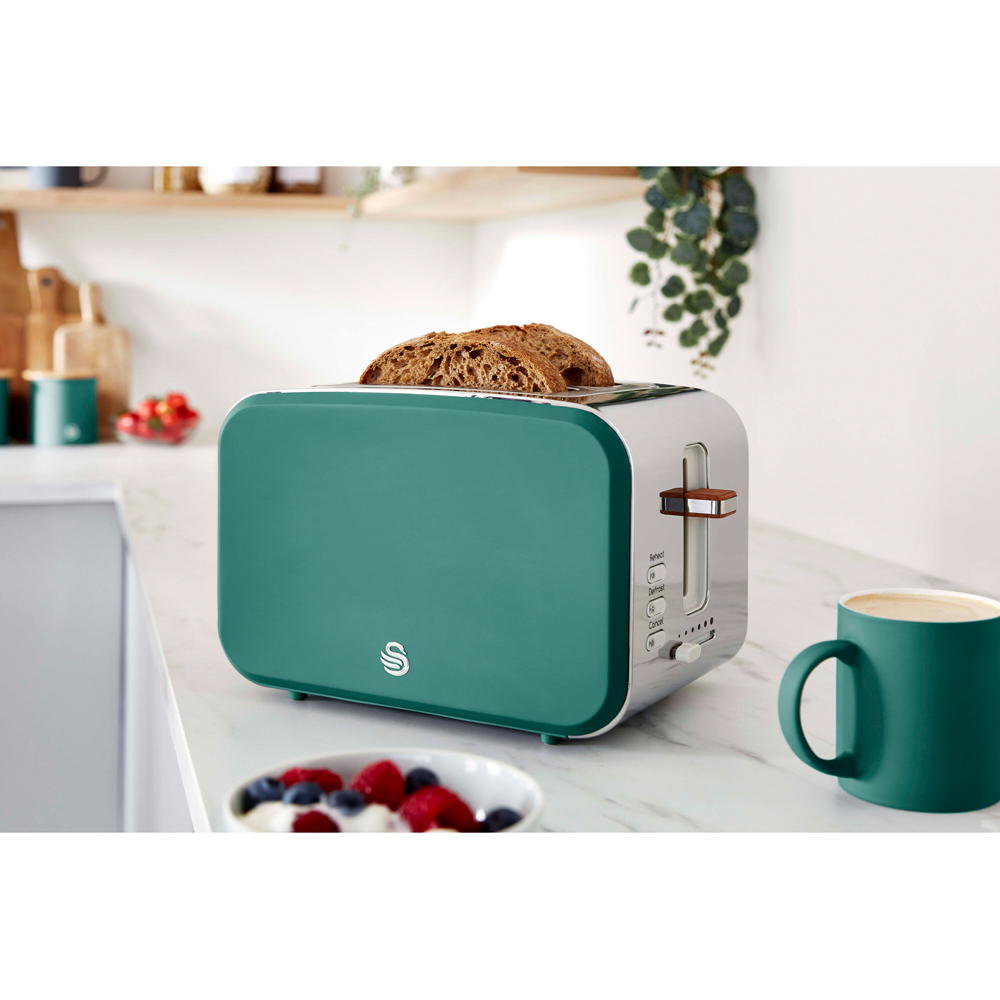Swan Nordic EEJB142 Green 2 Slice Toaster 1.7L Kettle and 20L Microwave Bundle Image 2