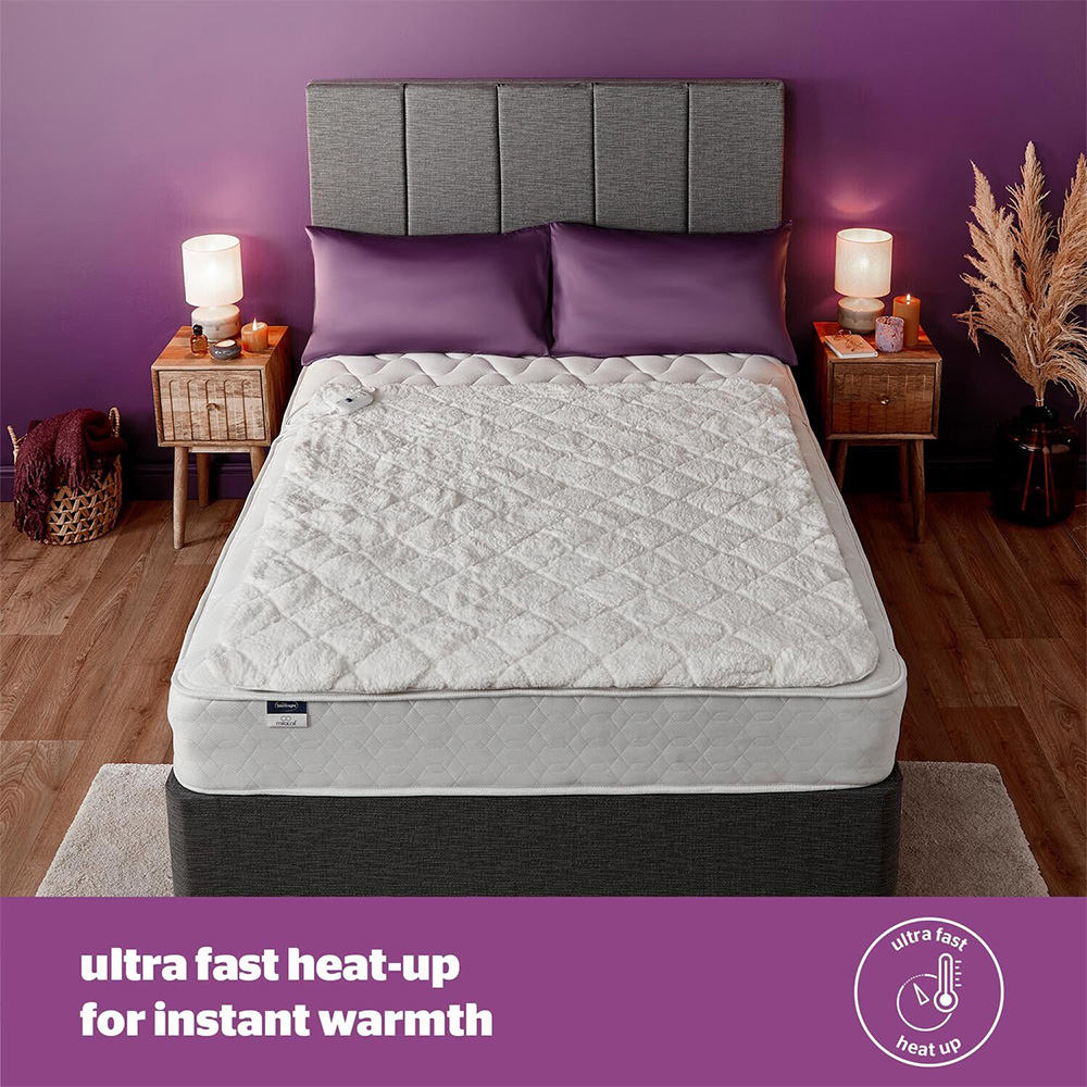 Silentnight Teddy Fleece Electric Blanket - White / Single Image 6