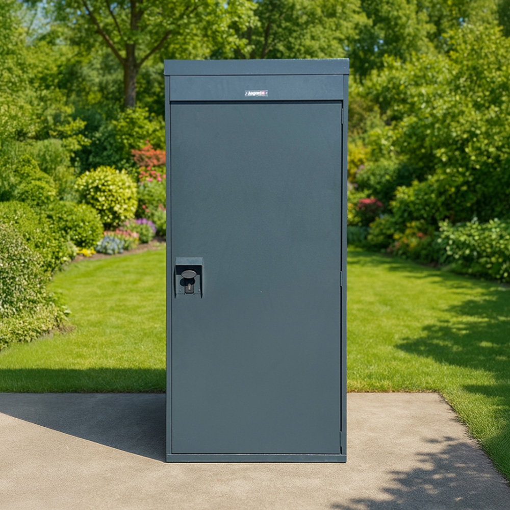 Asgard 2.6 x 3.6ft Green Vertical Bike Locker Image 9