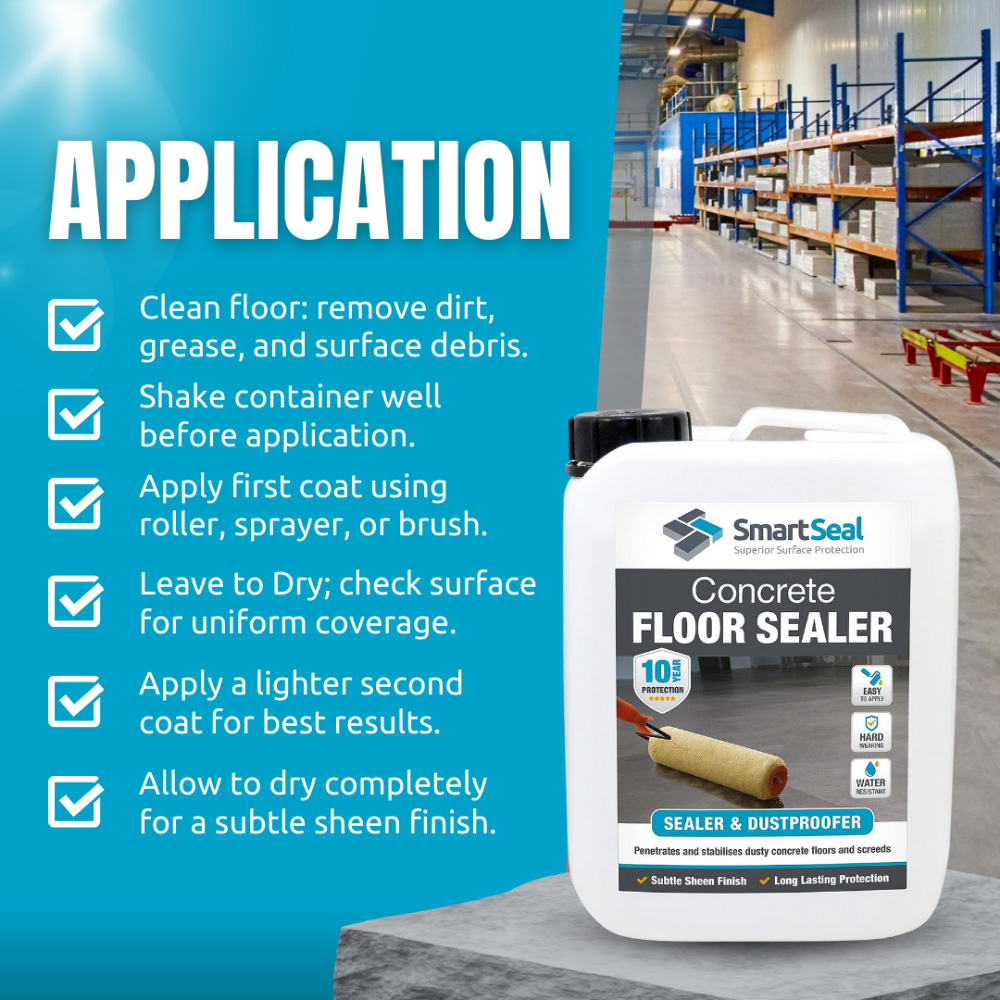SmartSeal Concrete Floor Sealer 5L 3 Pack Image 4