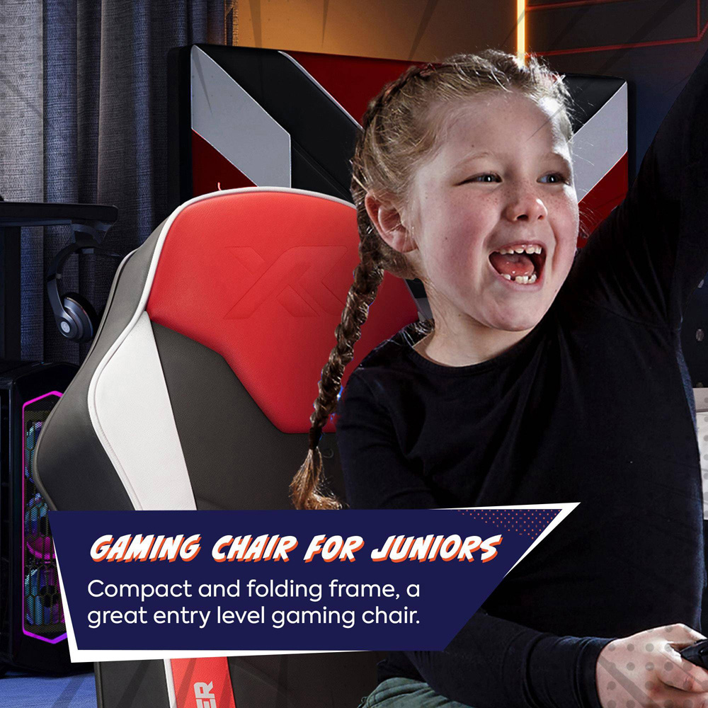 X Rocker Shadow 2.0 Red Floor Rocker Gaming Chair Image 6