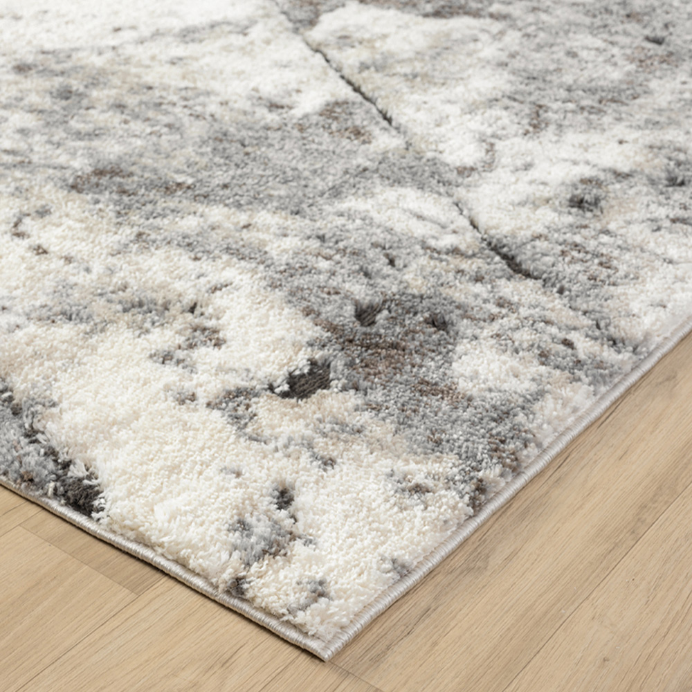 Desire Rugs Eleanor Grey Slate Embossed Rug 80 x 150cm Image 4