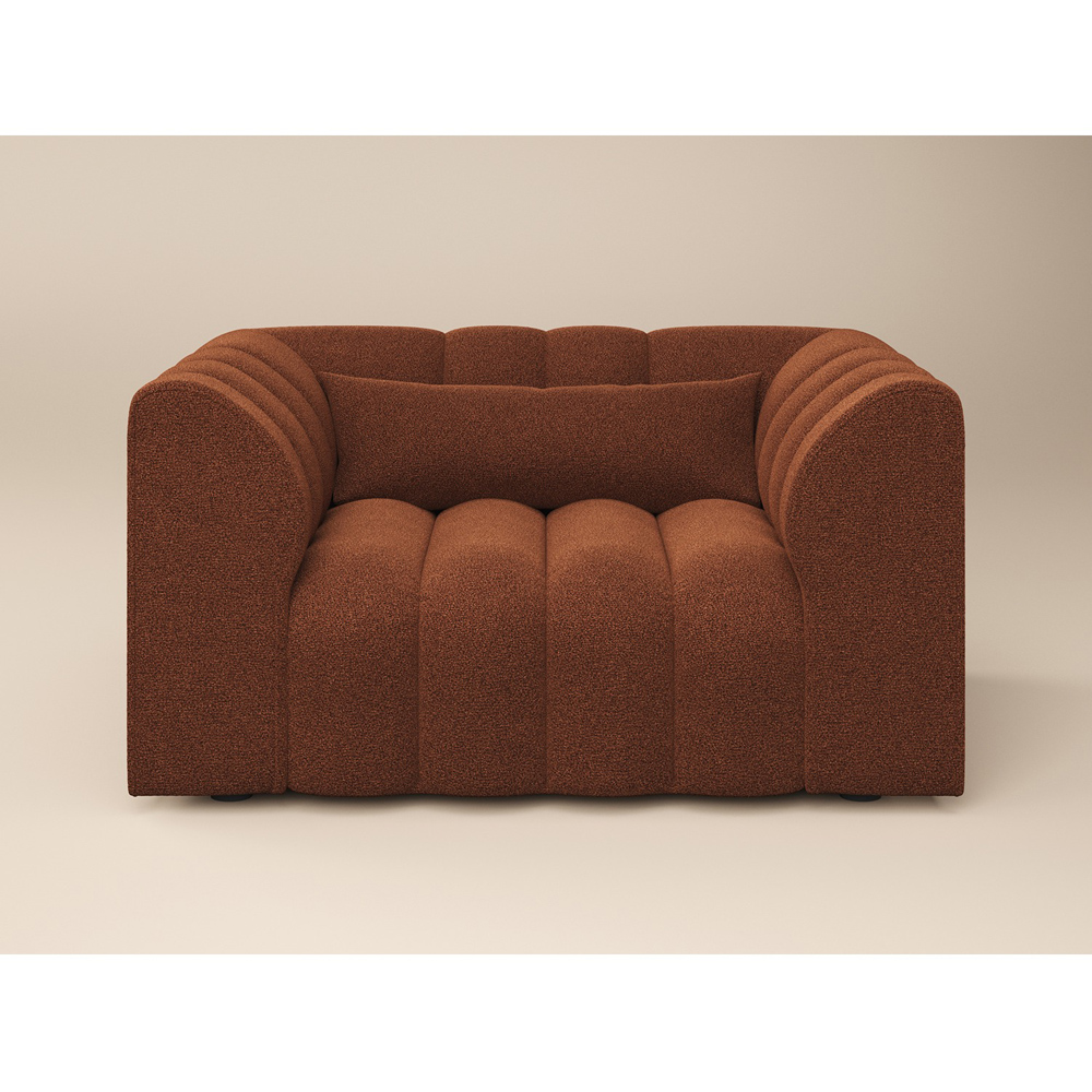 SOLACE+CO Halle Burnt Orange 2 Seater Loveseat Sofa Image 3