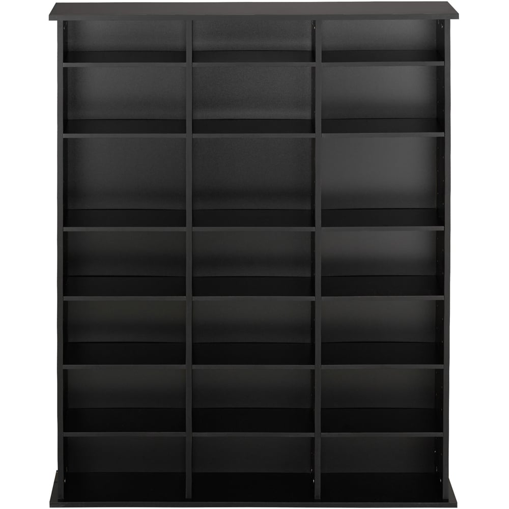 tectake Stevie 21 Compartment Black Storage Unit with Adjustable Shelves Image 4
