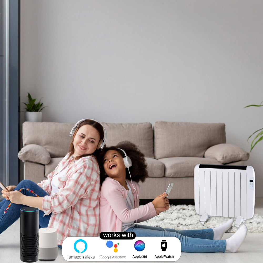 Ener-J Smart White Electric Wall Heater 1200W Image 4