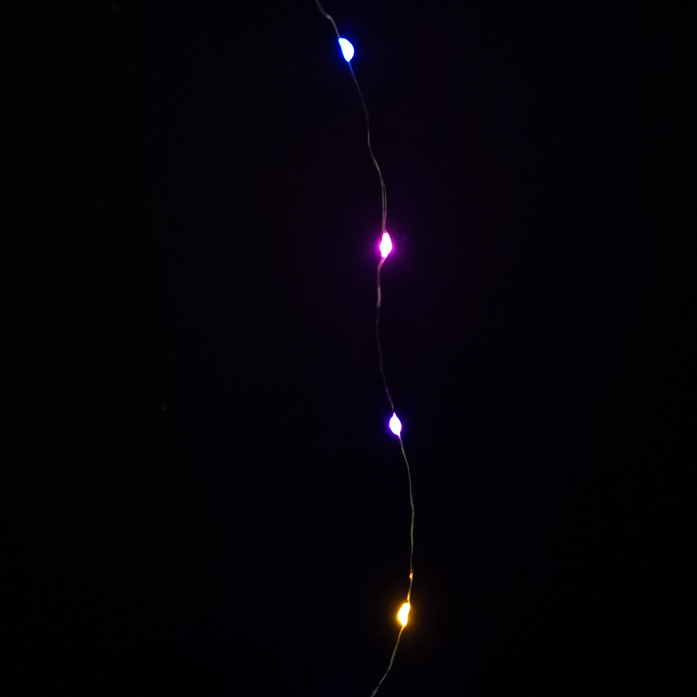 Samuel Alexander 50 Rainbow MicroBrights LED Premier Battery Operated String Light 2.5m Image 4