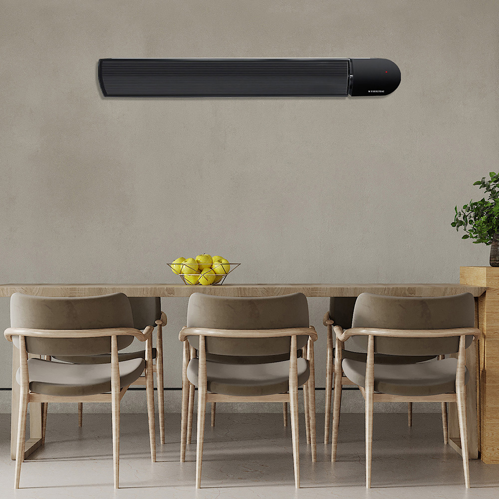 Mirrorstone Ionis Black Infrared Bar Heater 2400W Image 2