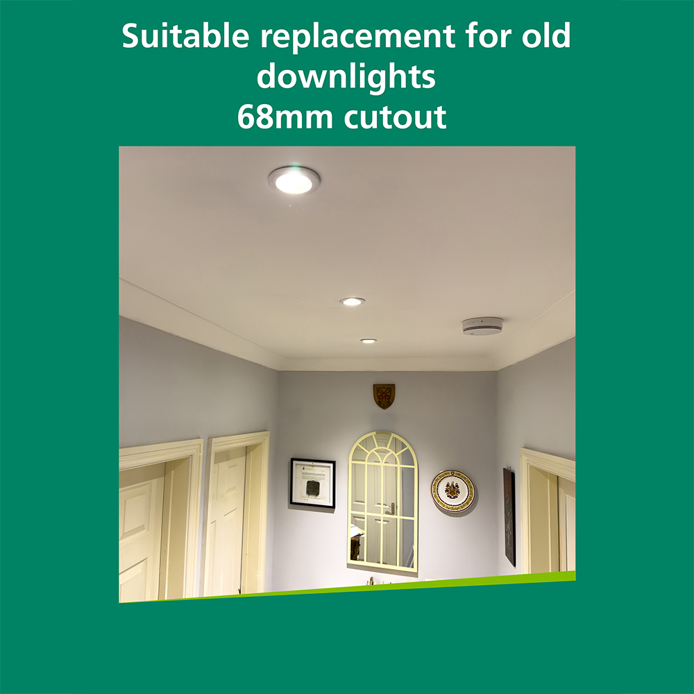 Sylvania SylSpot Neos 10 Pack Neutral White Recessed 4.8W LED Spotlight Image 8