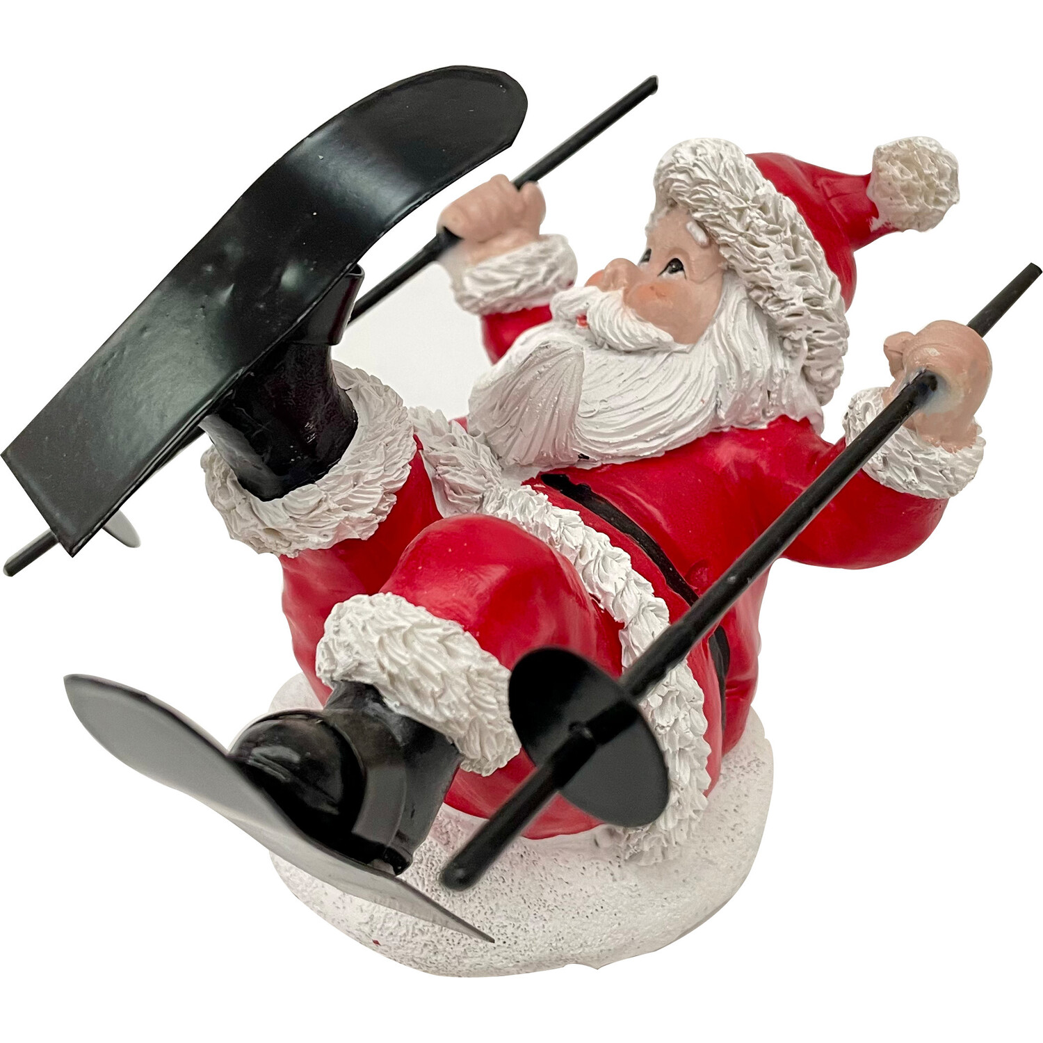 Assorted Skiing Santa OrnamentMulticolour Image 4