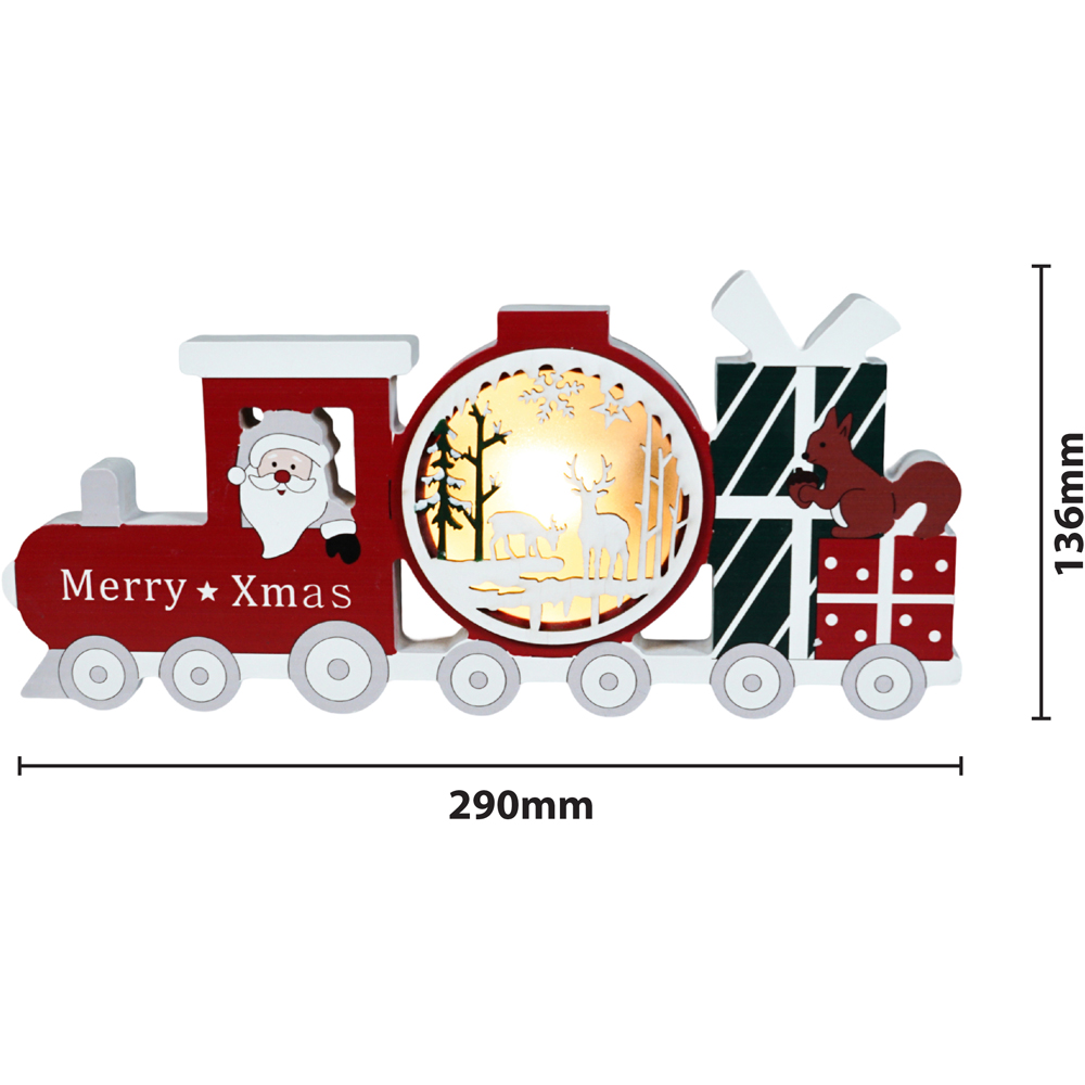 Xmas Haus LED Festive Village Train Ornament Image 5