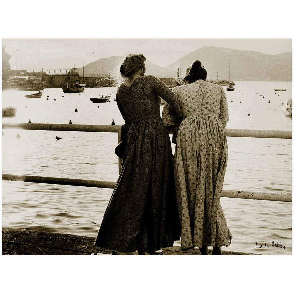 Laura Ashley Harbour Archive Fashion Photography Black Frame Wall Art 50 x 70cm Image 4