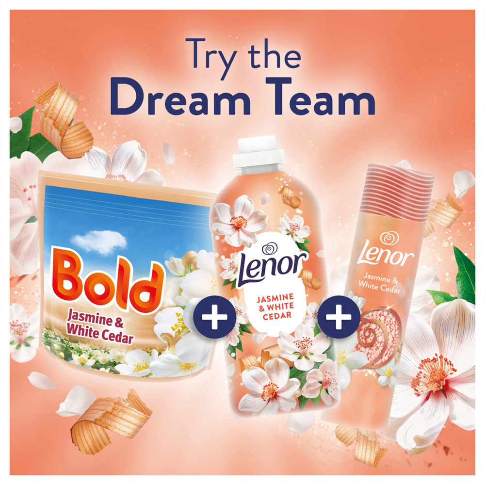 Lenor Touch Activated Freshness Fabric Conditioner Jasmine and White Cedar Image 7