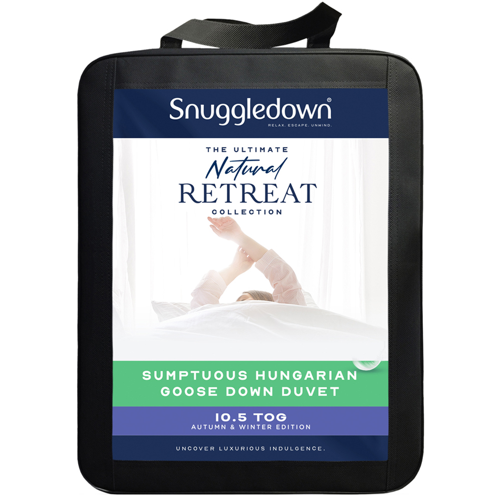 Snuggledown Double White Hungarian Goose Down Duvet 10.5 Tog Image 1