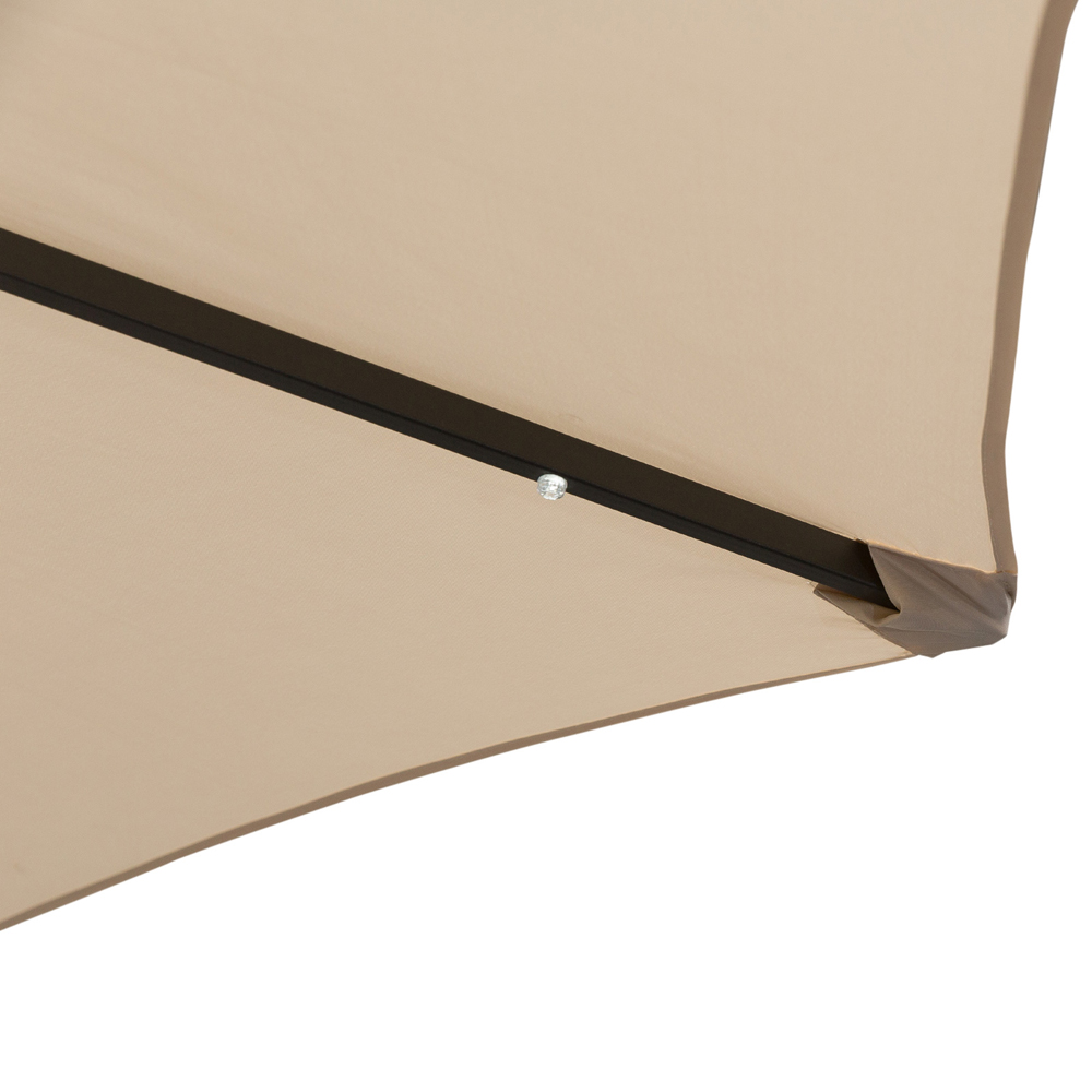 Outsunny Creamy White 24 Solar LED Parasol 2.7m Image 3