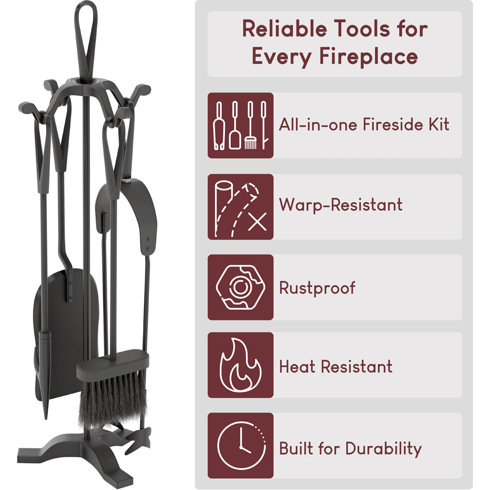 Fire Vida 5 Piece Buxton Set Black Image 3