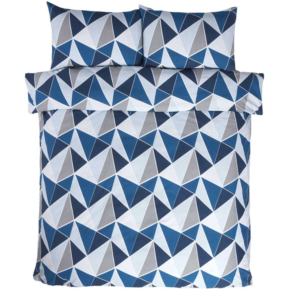 Rapport Home Leo Double Navy Duvet Set Image 2