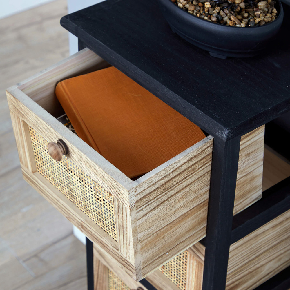 Home Source Mosina 4 Drawer Rattan Chest of Drawers Image 4