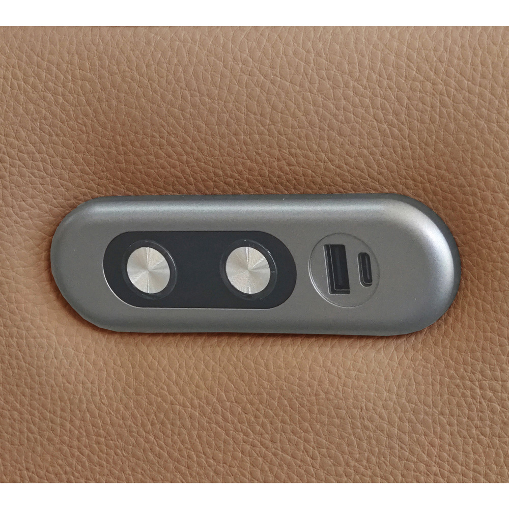 Aspire Kingsmere 3 Seater Tan Leather Power Recliner Sofa Image 6