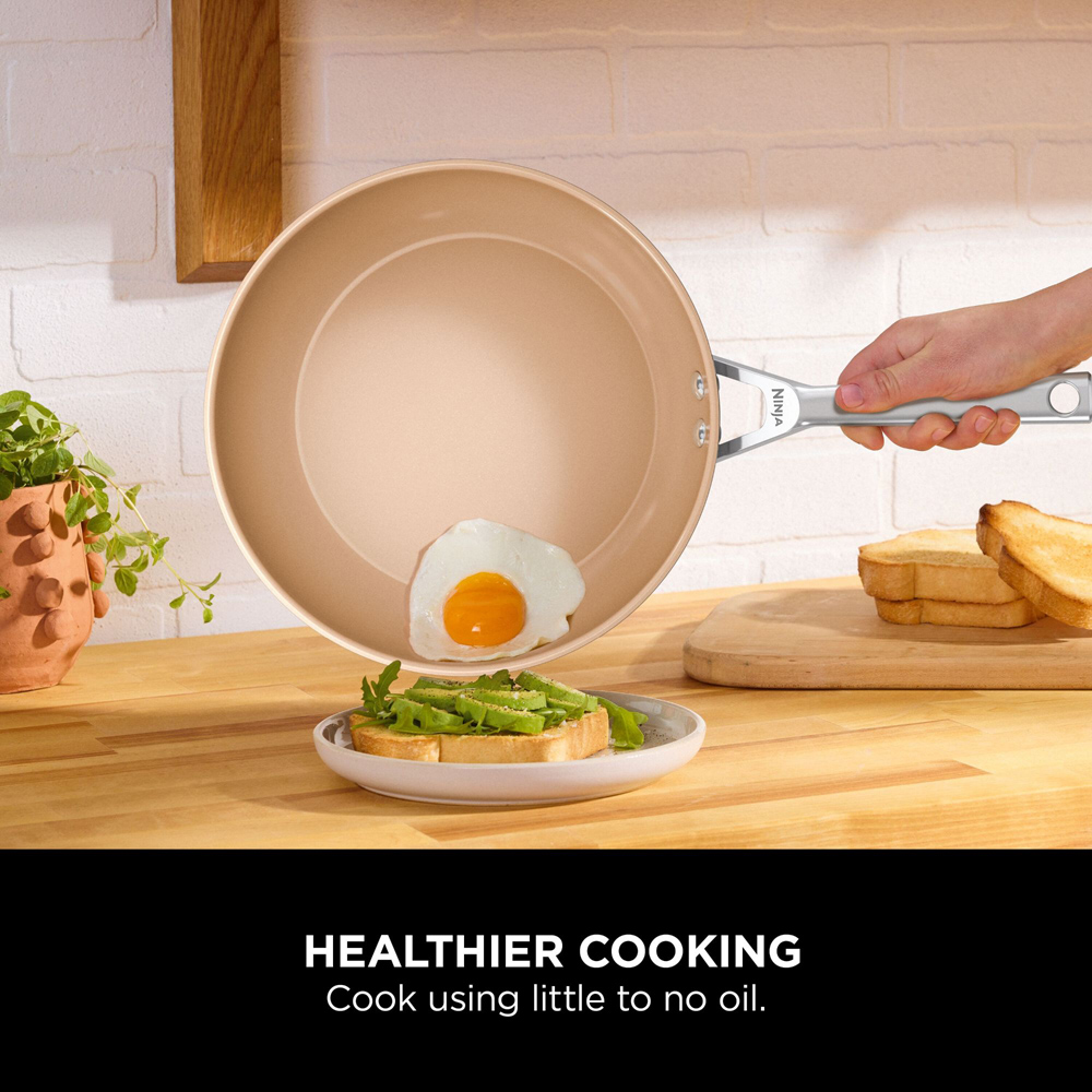 Ninja Extended Life 2 Piece Ceramic Pan Set Image 3