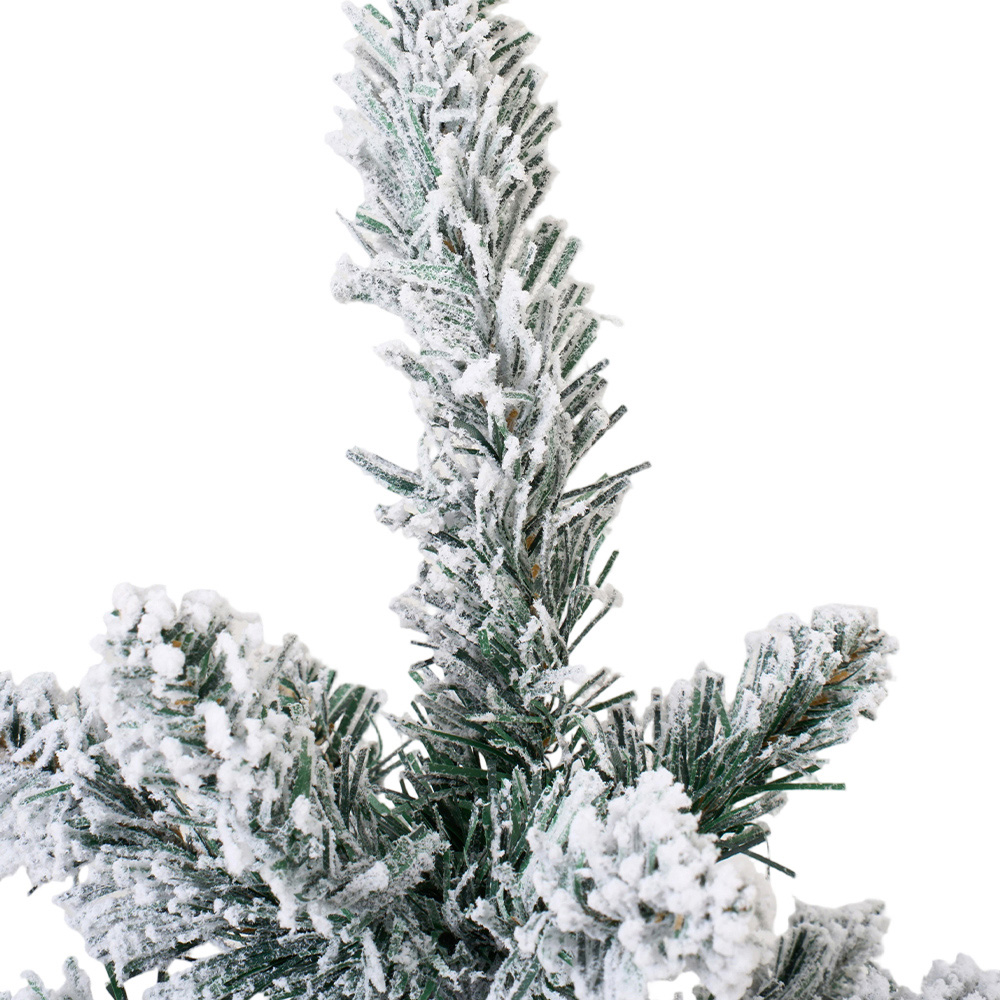 Living and Home Mini Flocked Artificial Christmas Tree 2.1ft Image 3