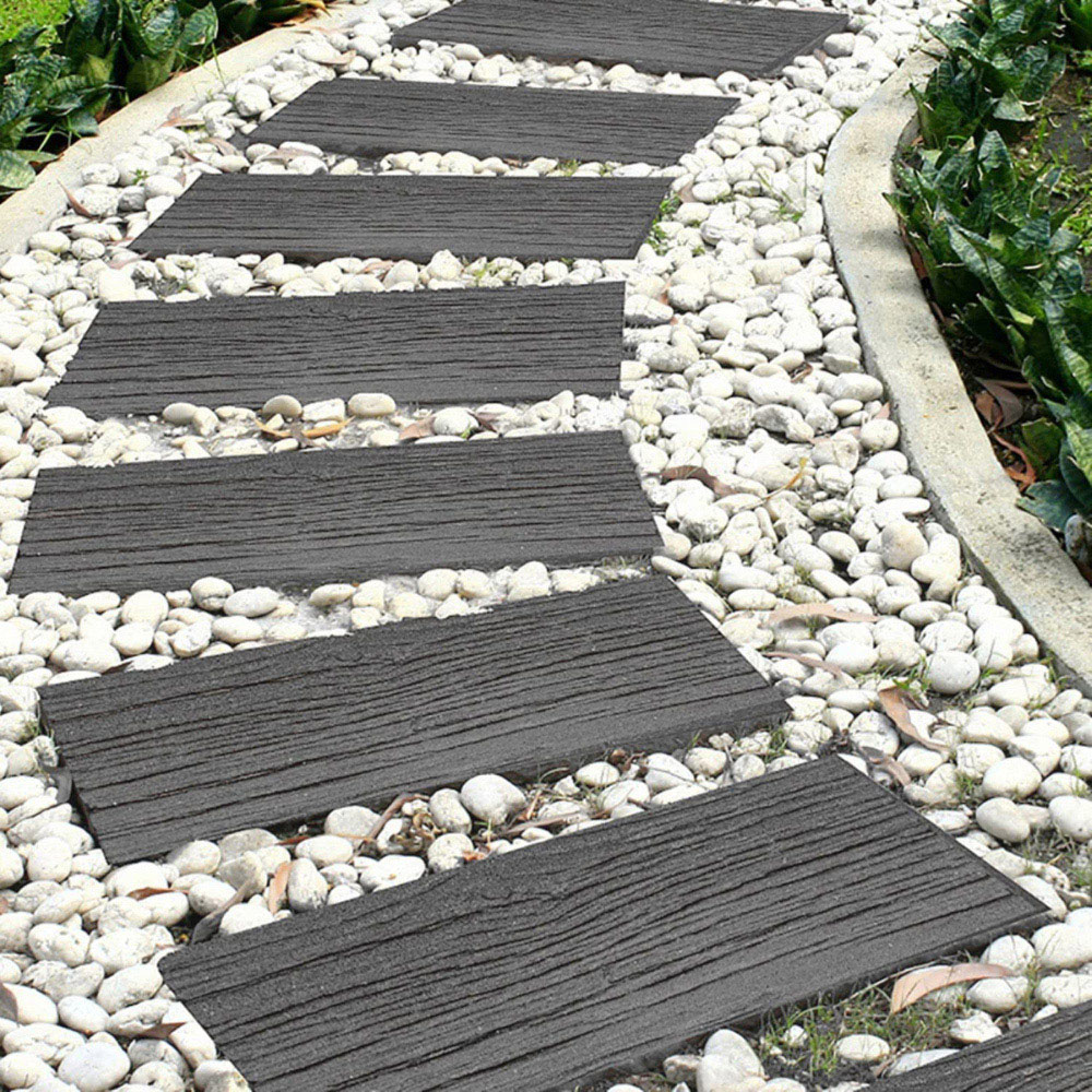 Garden Gear 25 x 6cm Grey Railroad Stepping Stone 12 Pack Image 2