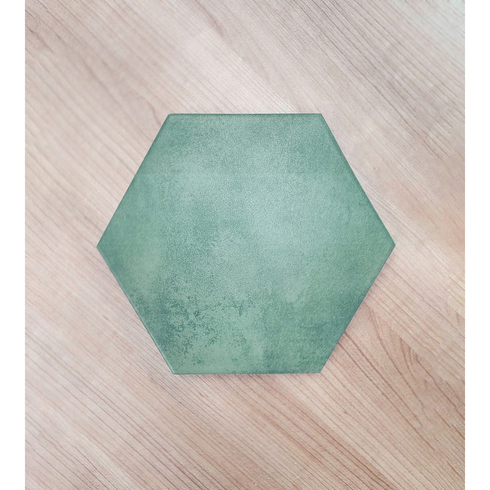 Top Ceramics Green Hexagon Porcelain Wall Tile 215 x 250mm Image 5