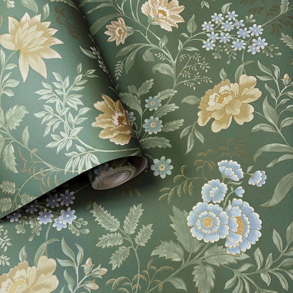 Rasch Wallpaper Garden Muse Evergreen Wallpaper Image 2