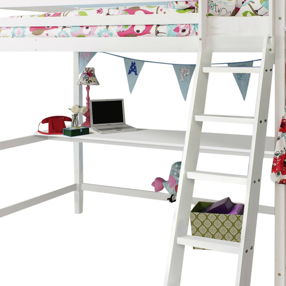 Noa and Nani Louis White Desk for High Sleeper Cabin Bed Image 3
