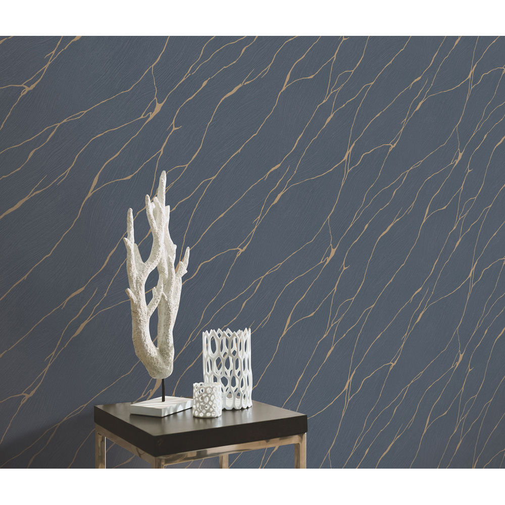 Erismann Calore Marble Blue Wallpaper Image 6
