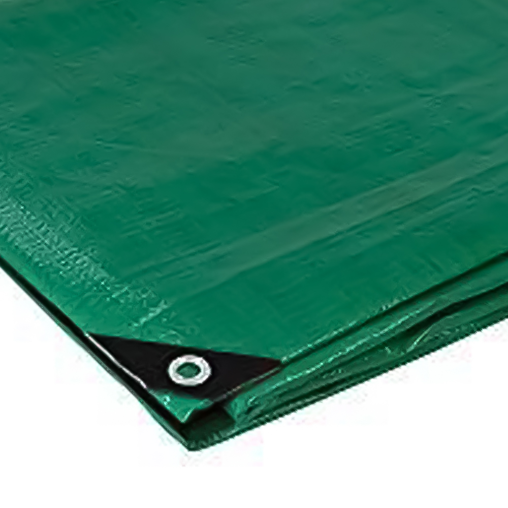 Silverline Green Heavy Duty Tarpaulin 3.85 x 9.9m Image 4