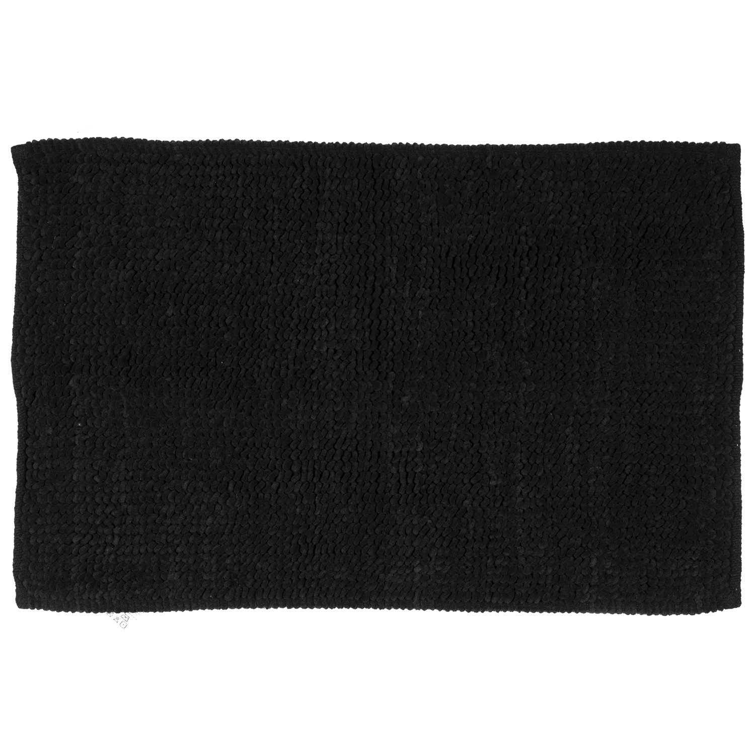 Black Chunky Bobble Bath Mat 80 x 50cm Image 1