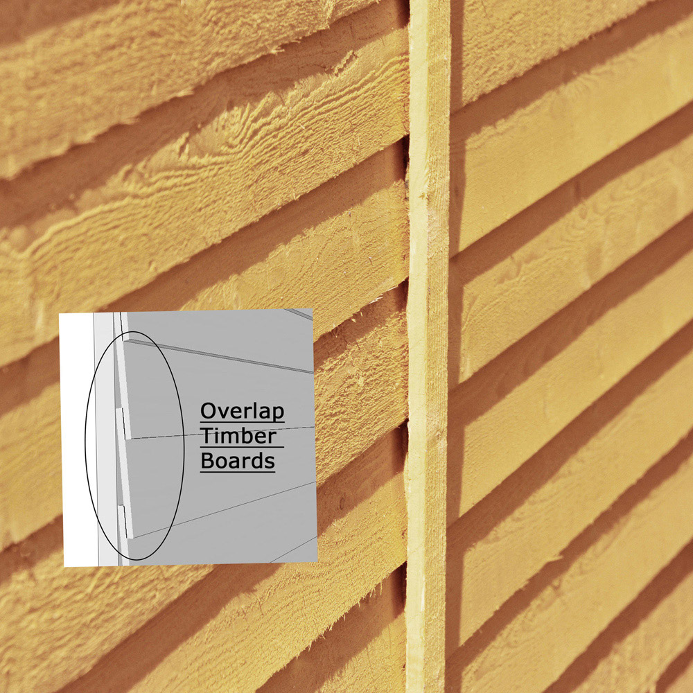 Shire GB Garden Value 6 x 6ft Overlap Double Door Garden Shed Image 5