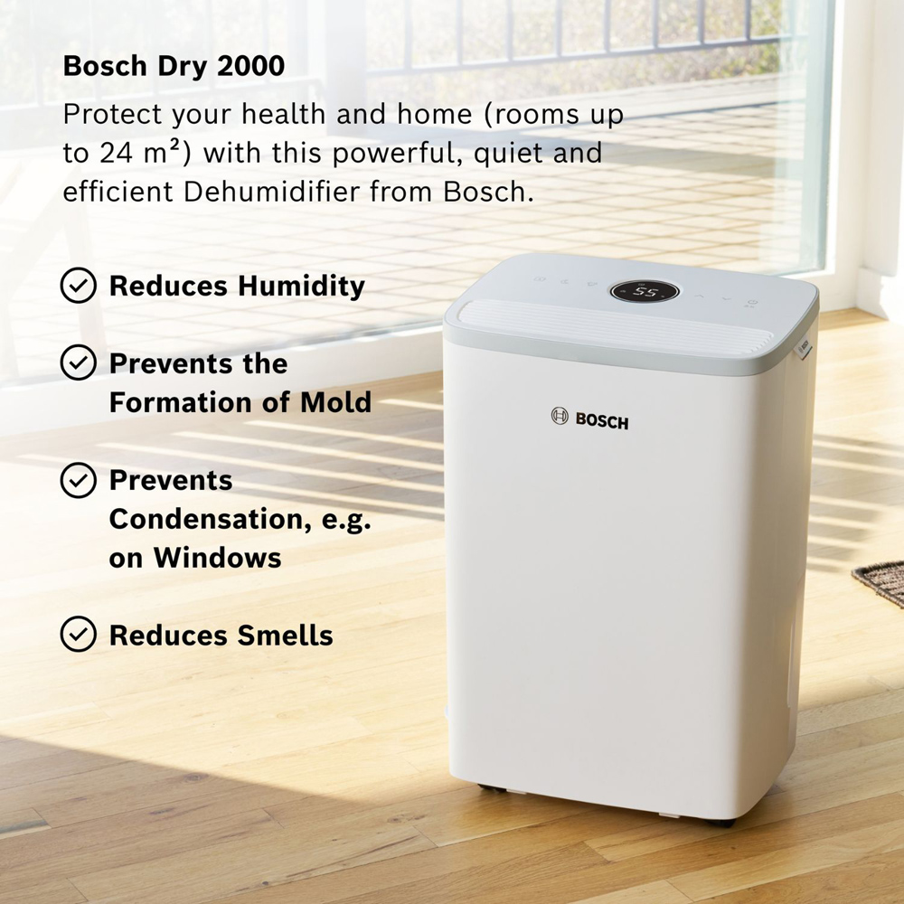 Bosch Dry 2000 Dehumidifier with 2-in-1 Filter 12L Image 5