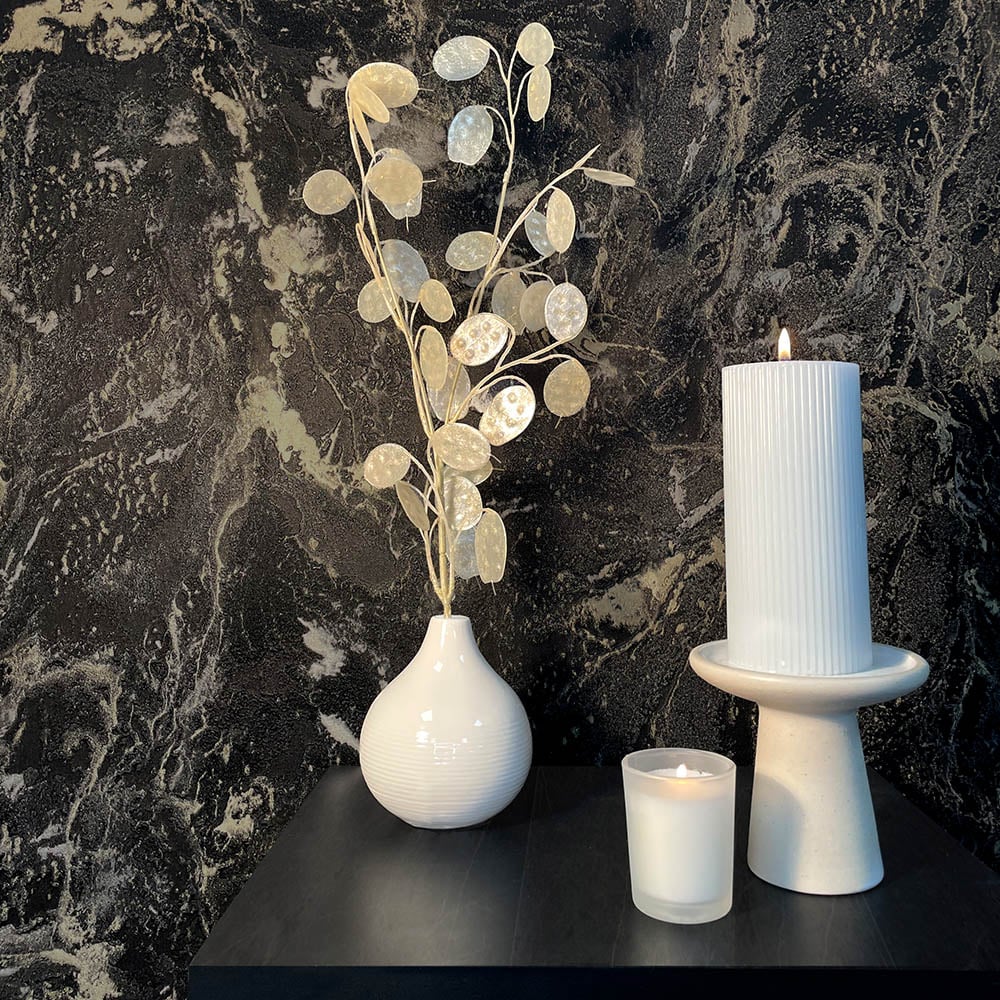 Rasch Sienna Marble Black Wallpaper Image 2