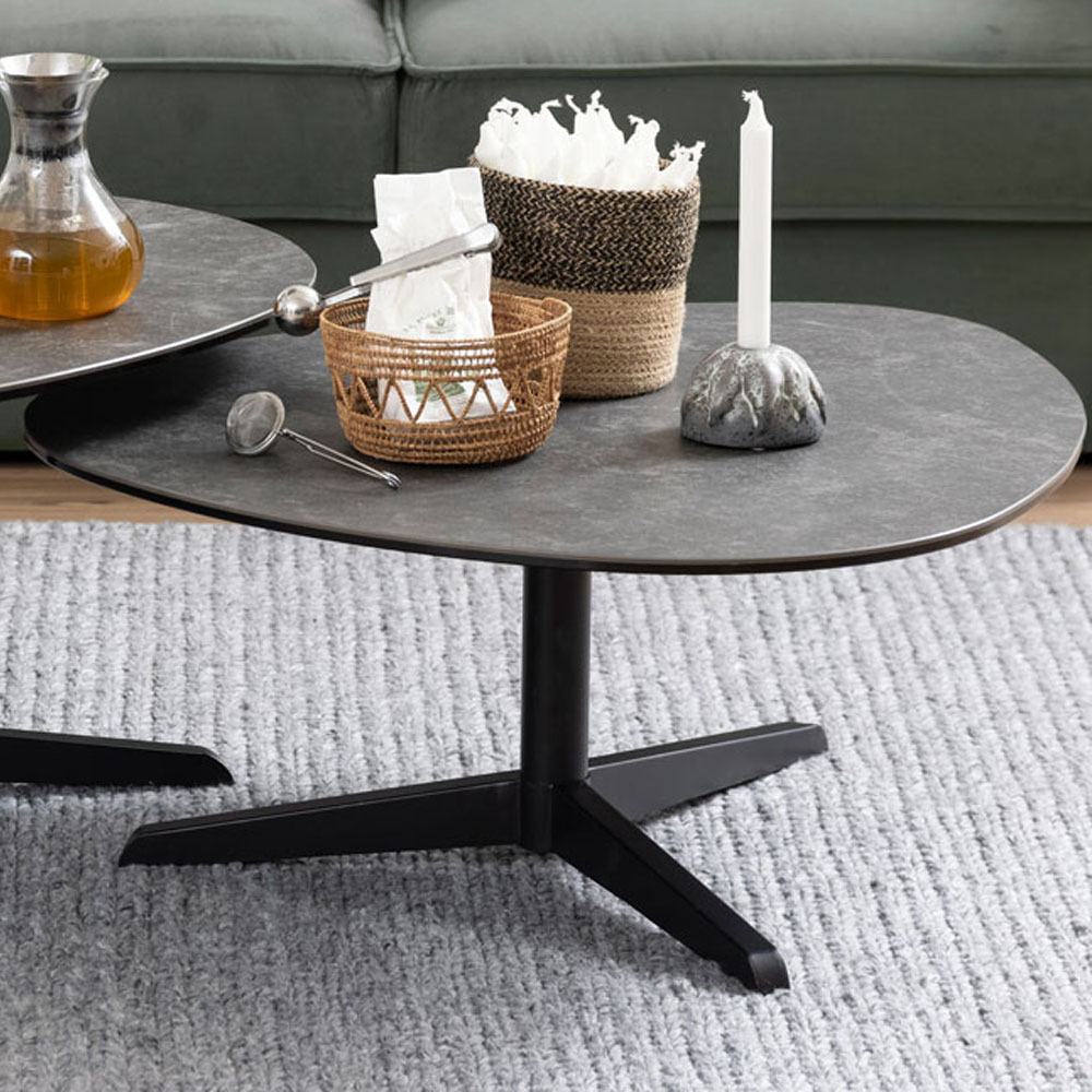 Florence Barnsley Black Ceramic Coffee Table Image 1