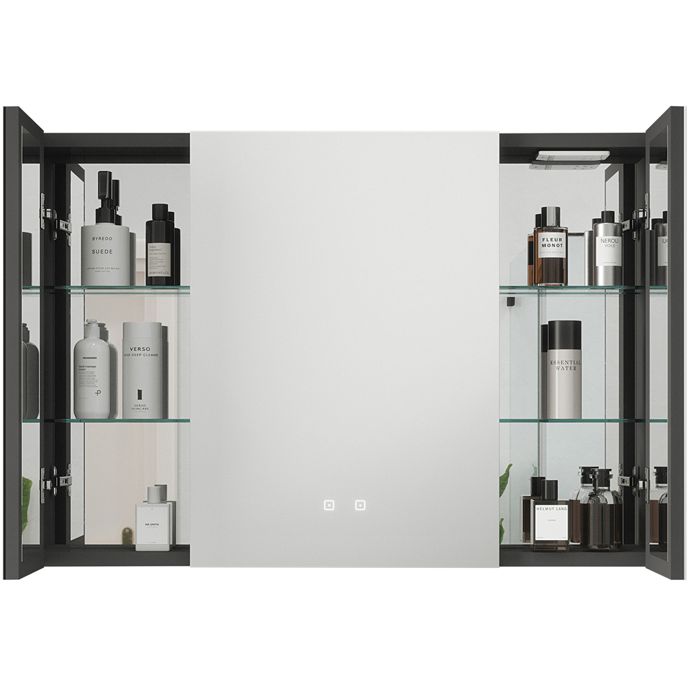 Sorrelis Boreal 3 Door Tunable LED Mirror Cabinet 70 x 105cm Image 3