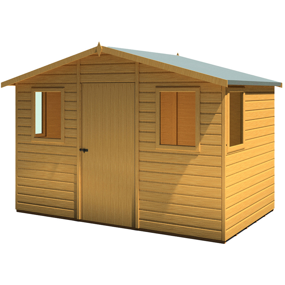 Shire Orkney 10 x 6ft Shiplap Apex Garden Shed Image 2