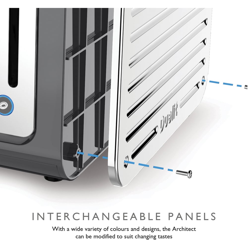 Dualit Architect DA4526 Grey 4 Slice Toaster Image 9
