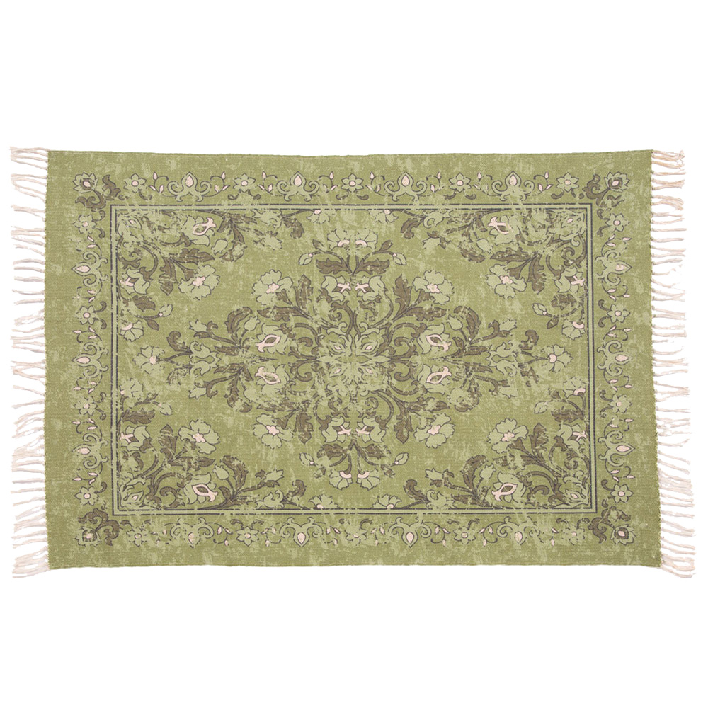 Kew Olive Green Rug 120 x 170cm Image 1