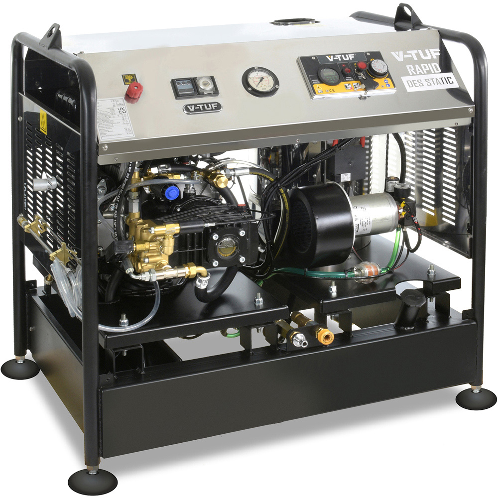 V-TUF RAPID PTR15250 Petrol Engine Static Hot Water Pressure Washer 275Bar Image 1