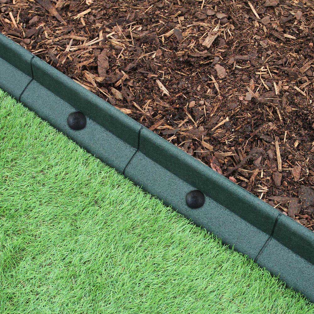 MonsterShop Green 4ft 22 Pack Flexible Lawn Edging Image 5