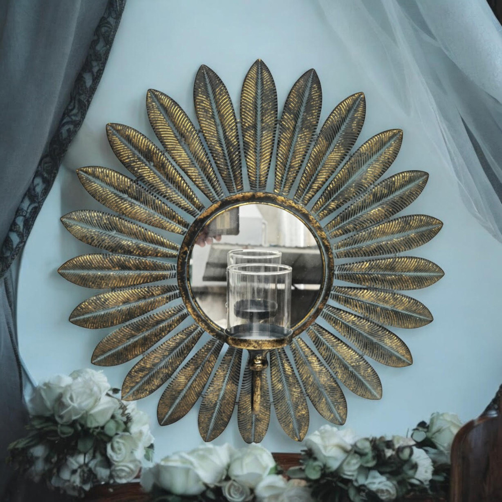 Acacia Home Wall Mirror 47cm Image 2