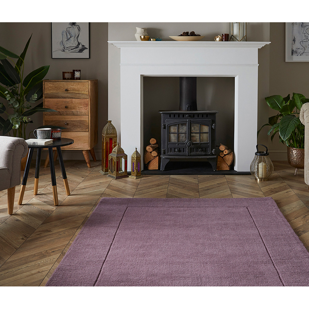 Esselle Home Esme Mauve Wool Rug 160 x 230cm Image 2