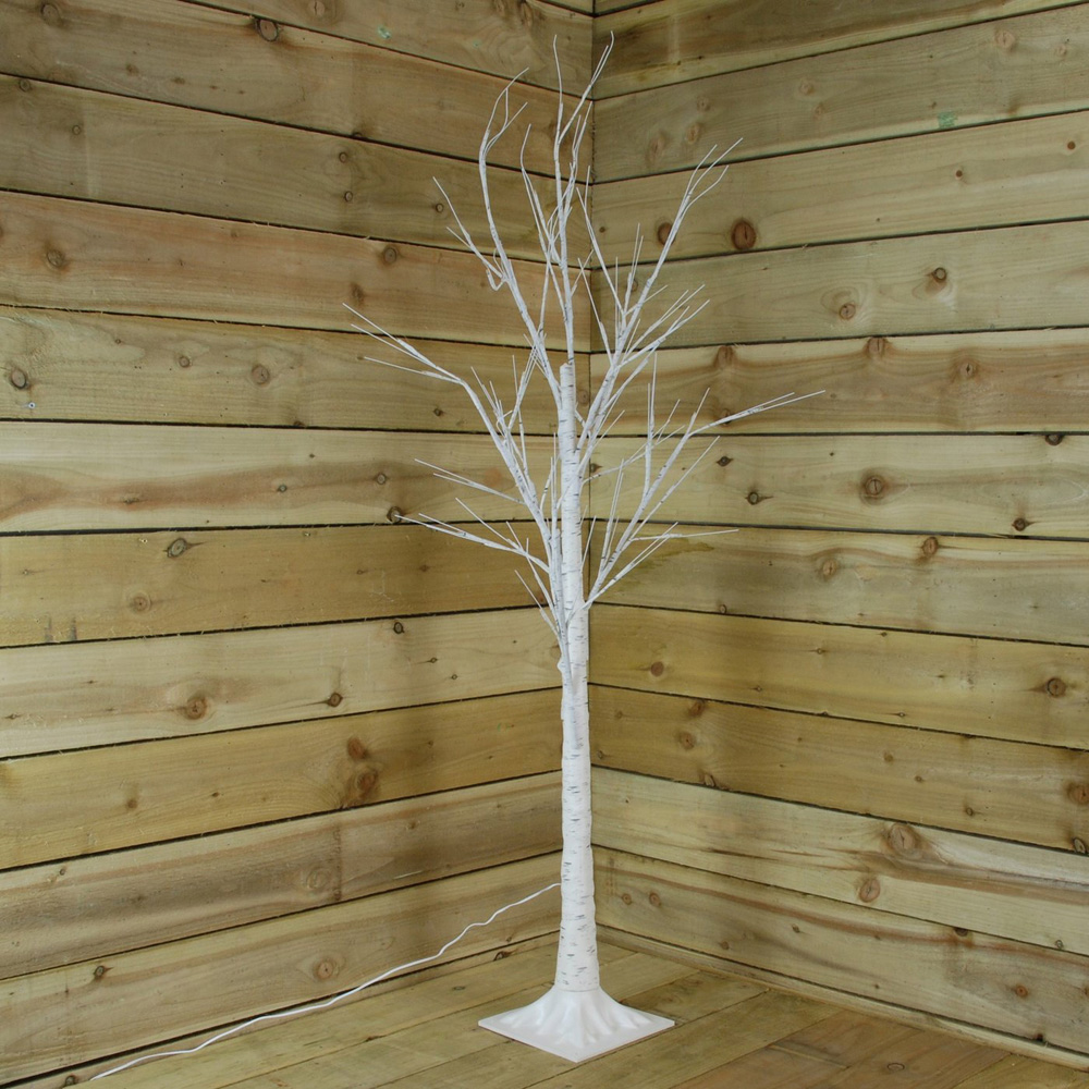 Samuel Alexander Warm White LED Indoor Outdoor Christmas Birch Tree 8ft Image 2