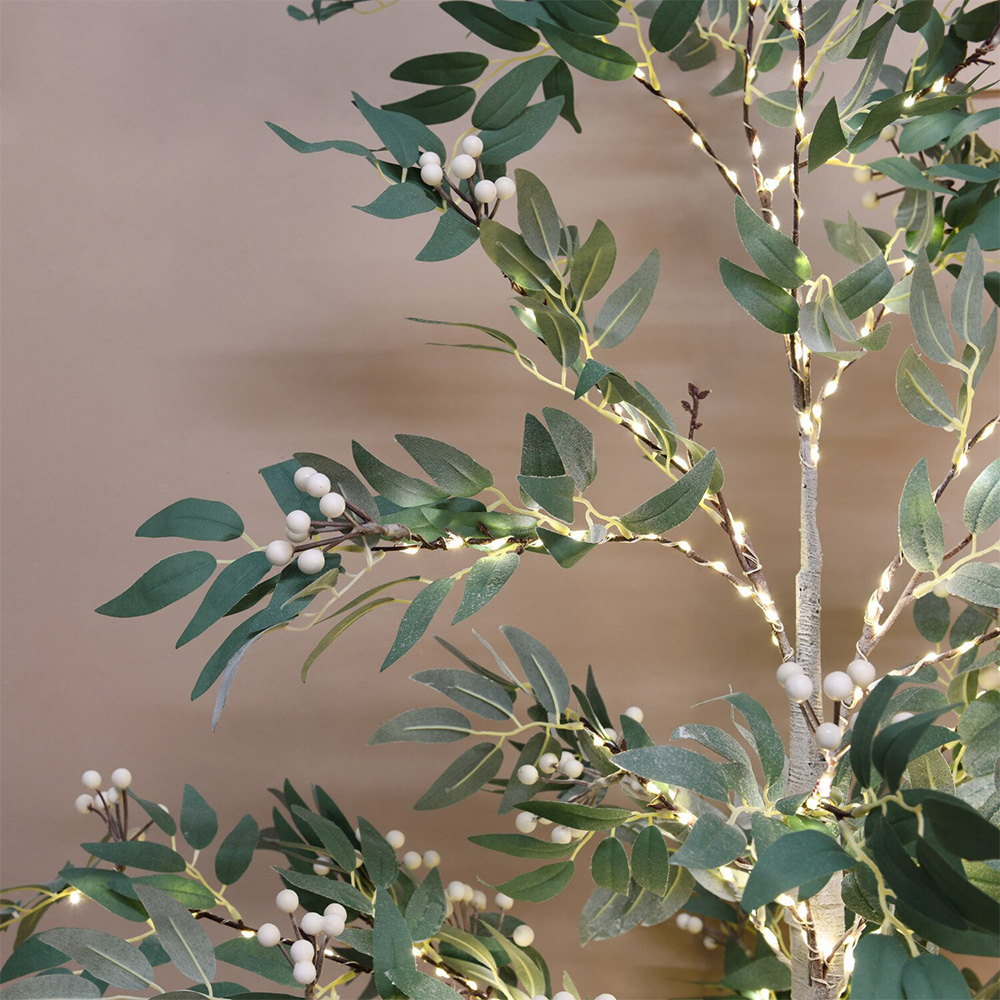 Frosted Mistletoe Tree - Green and White Image 8