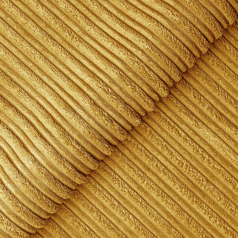 Luxor 3 Seater Mustard Jumbo Cord Left Hand Facing Corner Sofa Image 5