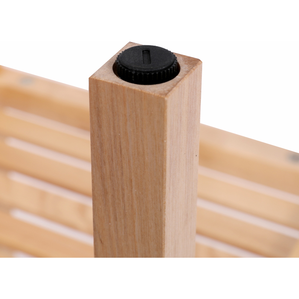 FurnitureHMD Single Shelf Natural Birch Wood Bookcase Image 9