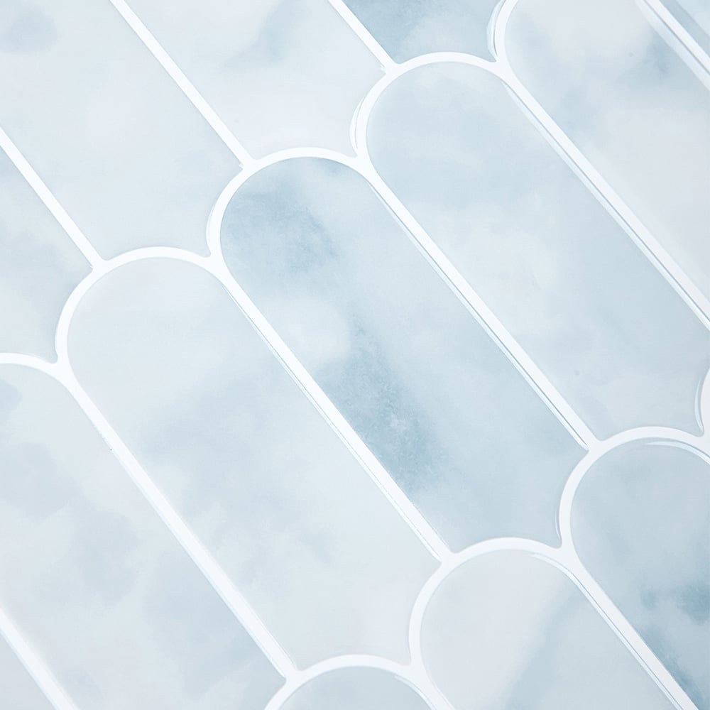 Living and Home Light Blue Arch Self Adhesive Wall Sticker 10 Pack Image 5